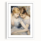 Romantic Vintage Portrait Art – Antique Sisterhood Canvas & Prints