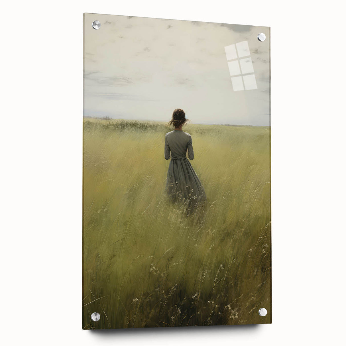 Serene Vintage Landscape Portrait – Antique Canvas & Prints