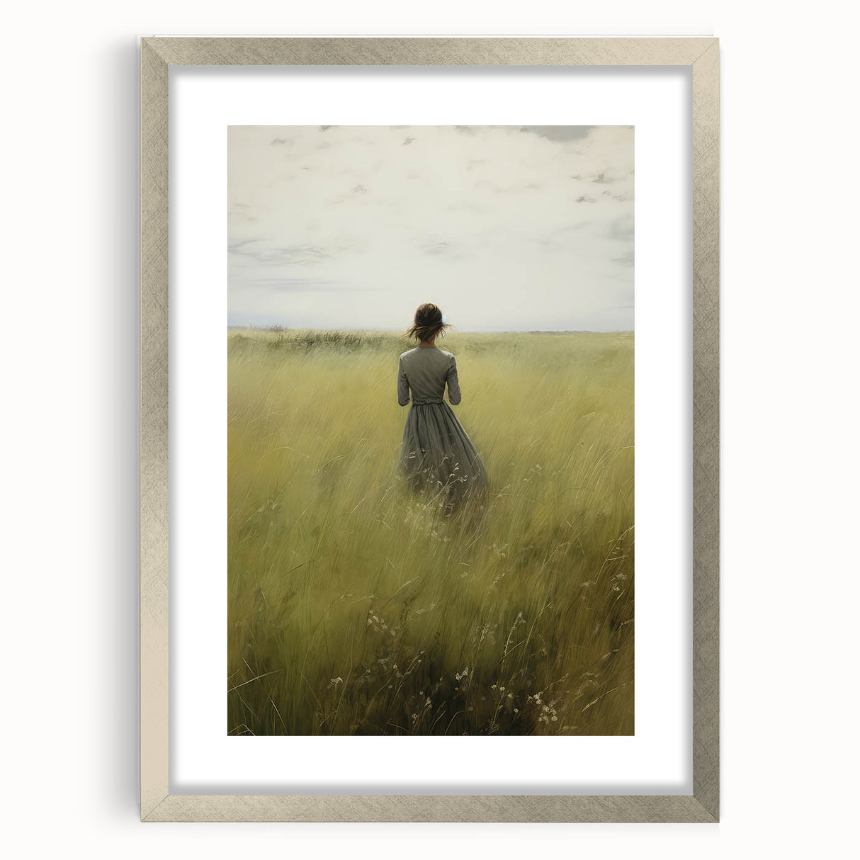 Serene Vintage Landscape Portrait – Antique Canvas & Prints
