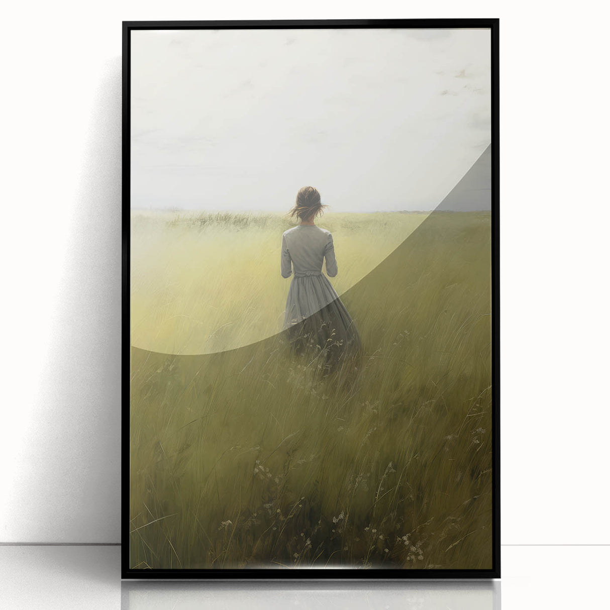 Serene Vintage Landscape Portrait – Antique Canvas & Prints