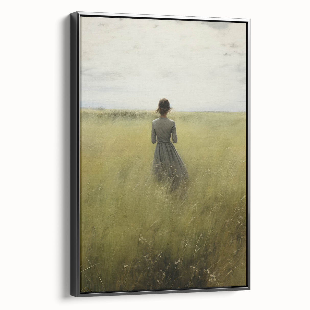 Serene Vintage Landscape Portrait – Antique Canvas & Prints