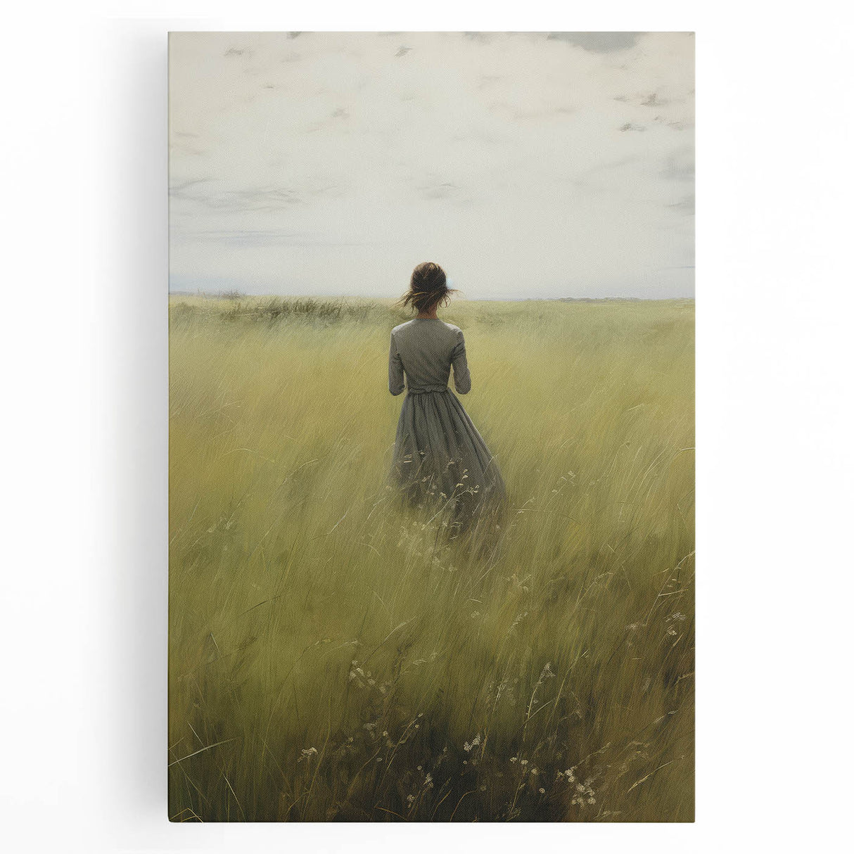 Serene Vintage Landscape Portrait – Antique Canvas & Prints