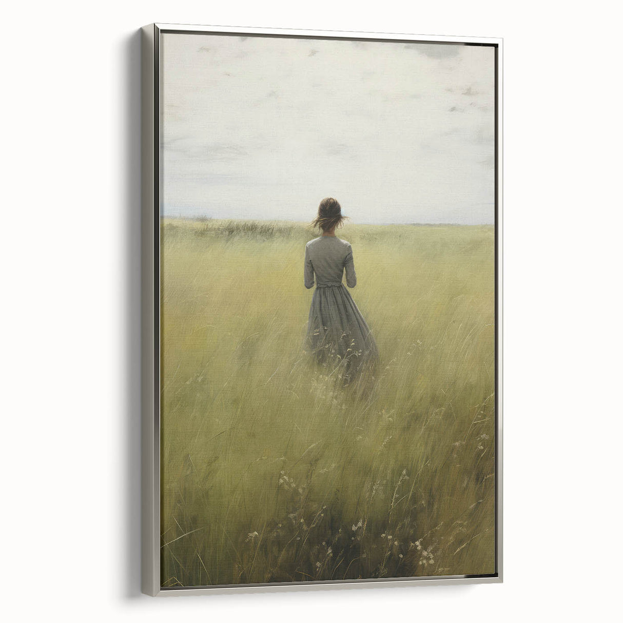 Serene Vintage Landscape Portrait – Antique Canvas & Prints