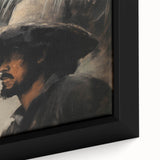 Vintage Portrait Art | Mysterious Portrait of Man in Shadow