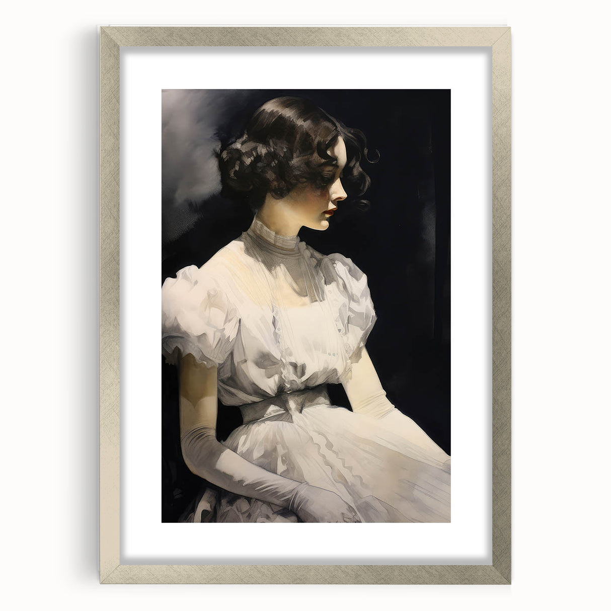 Elegant Vintage Portrait Art – Antique Retro Canvas & Prints