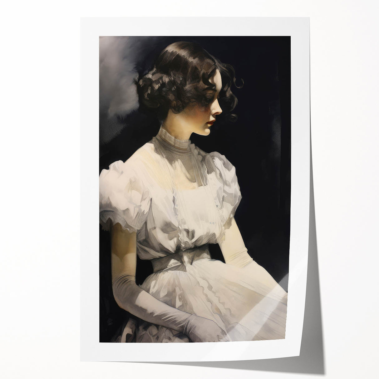 Elegant Vintage Portrait Art – Antique Retro Canvas & Prints