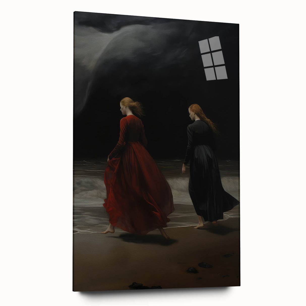 Dramatic Vintage Portrait Art – Antique Ocean Canvas & Prints