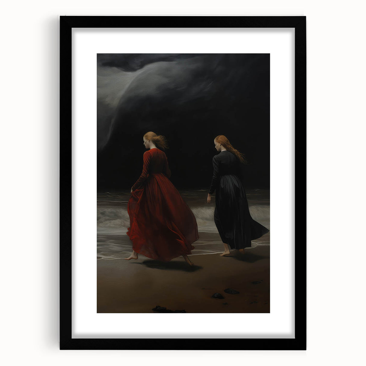 Dramatic Vintage Portrait Art – Antique Ocean Canvas & Prints