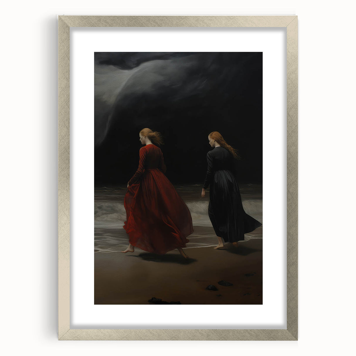 Dramatic Vintage Portrait Art – Antique Ocean Canvas & Prints