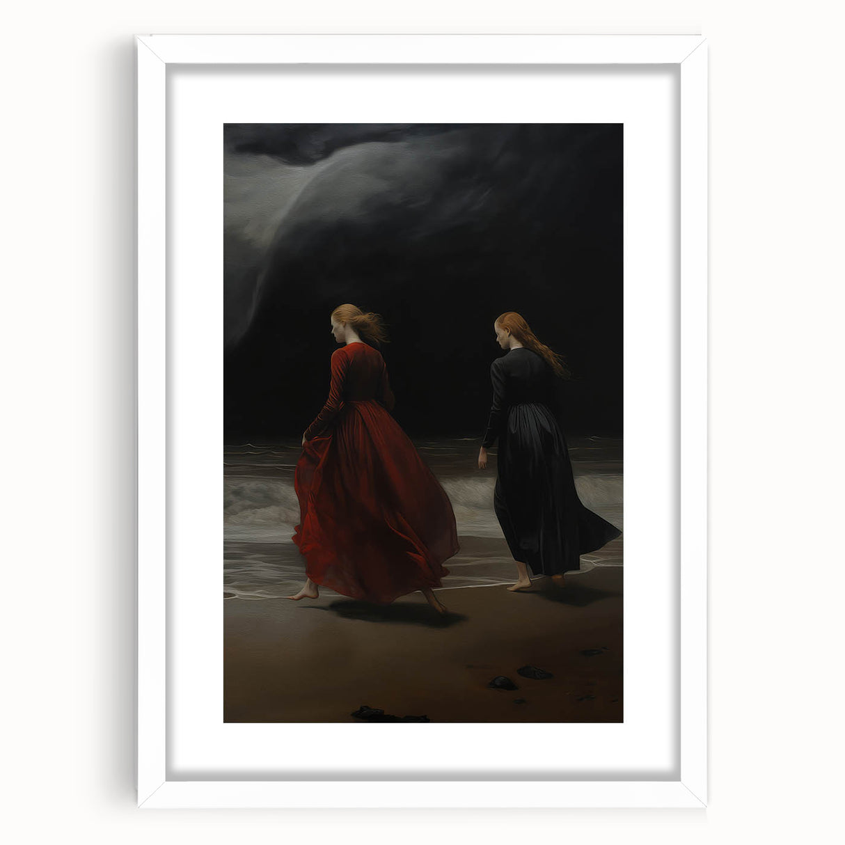 Dramatic Vintage Portrait Art – Antique Ocean Canvas & Prints