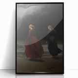 Dramatic Vintage Portrait Art – Antique Ocean Canvas & Prints