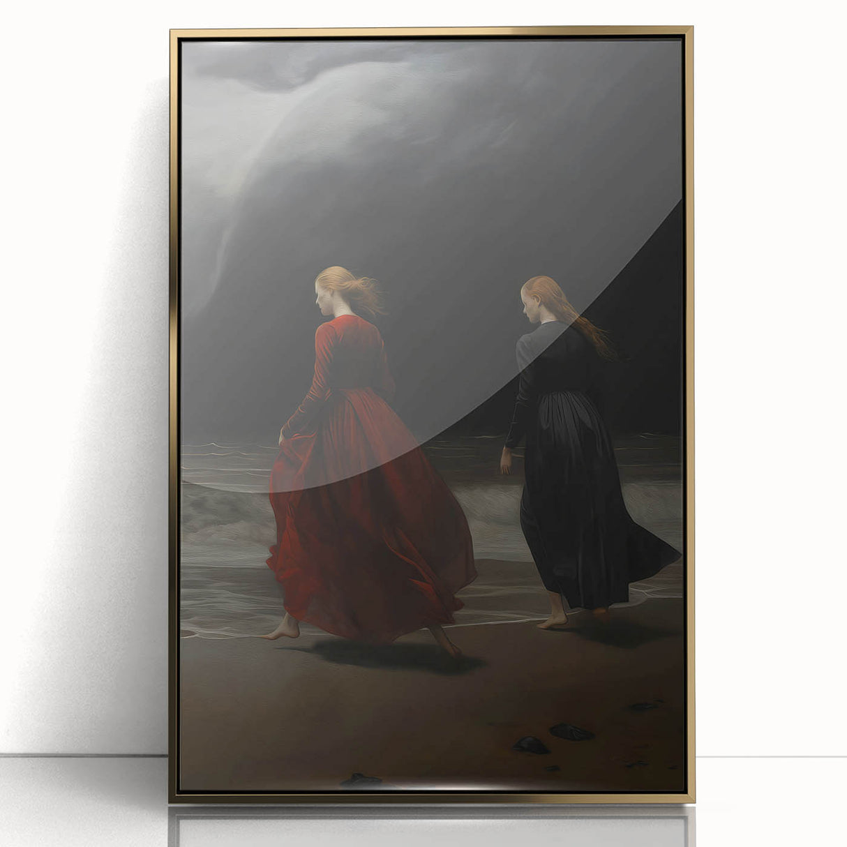 Dramatic Vintage Portrait Art – Antique Ocean Canvas & Prints