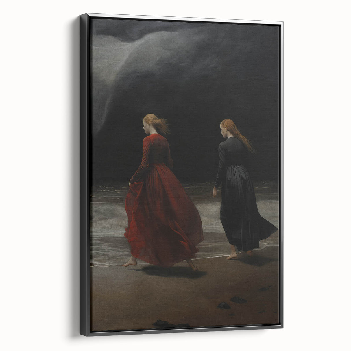 Dramatic Vintage Portrait Art – Antique Ocean Canvas & Prints