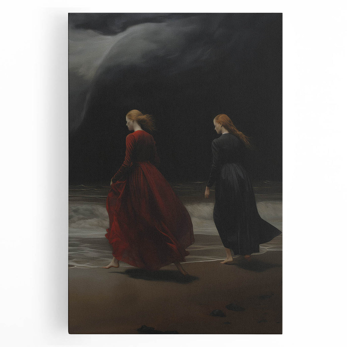 Dramatic Vintage Portrait Art – Antique Ocean Canvas & Prints
