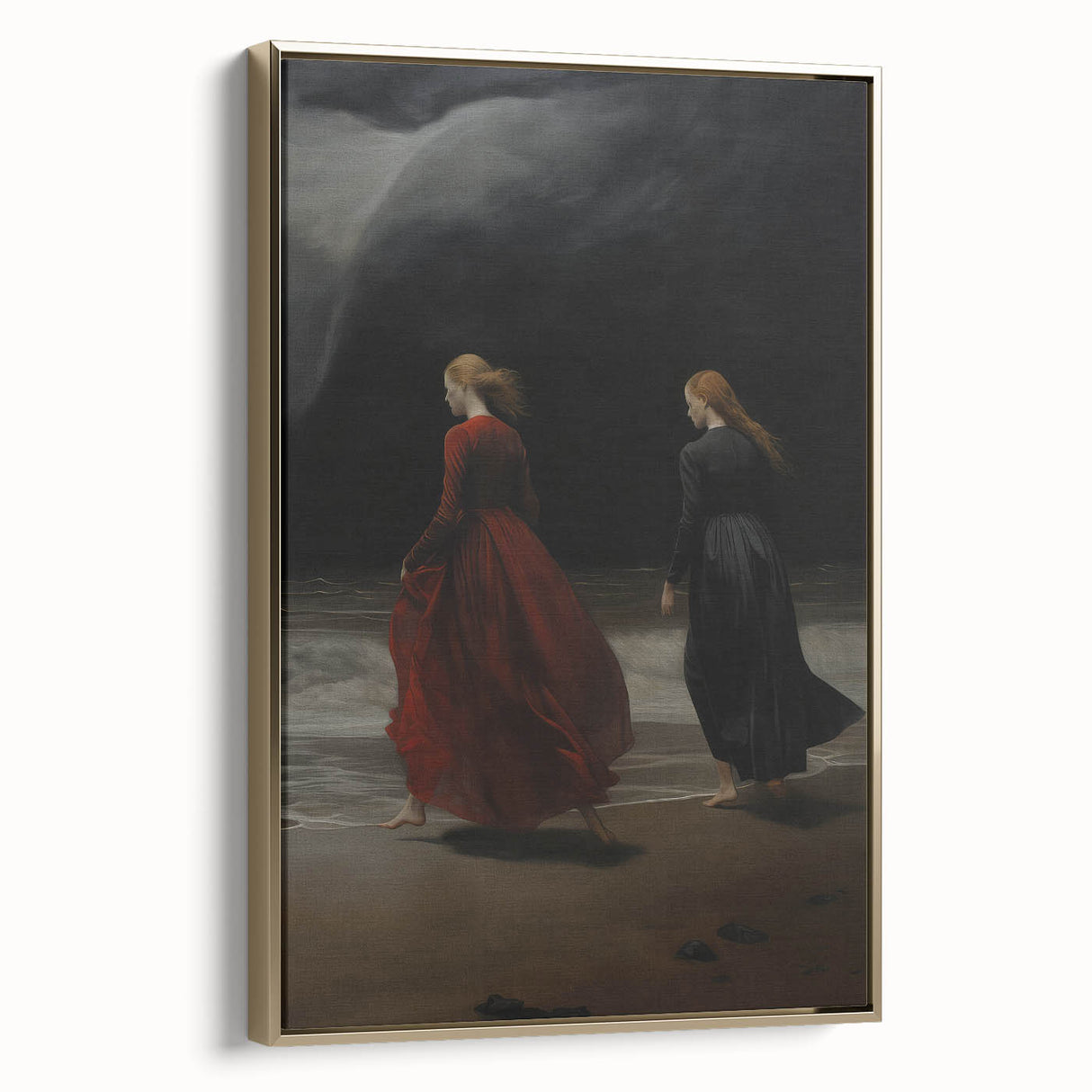 Dramatic Vintage Portrait Art – Antique Ocean Canvas & Prints