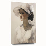 Graceful Vintage Woman Portrait – Antique Canvas & Prints