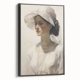 Graceful Vintage Woman Portrait – Antique Canvas & Prints