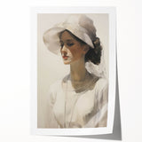 Graceful Vintage Woman Portrait – Antique Canvas & Prints