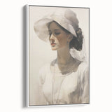 Graceful Vintage Woman Portrait – Antique Canvas & Prints