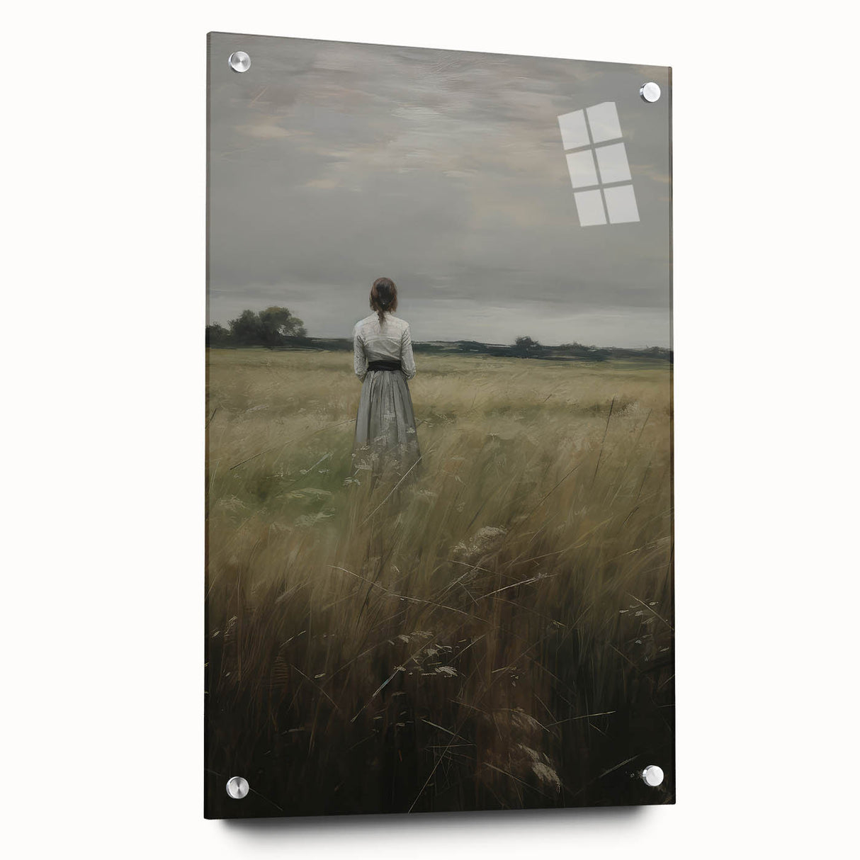 Solitary Vintage Landscape Portrait – Antique Canvas & Prints