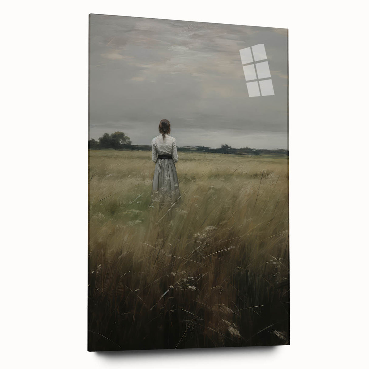Solitary Vintage Landscape Portrait – Antique Canvas & Prints