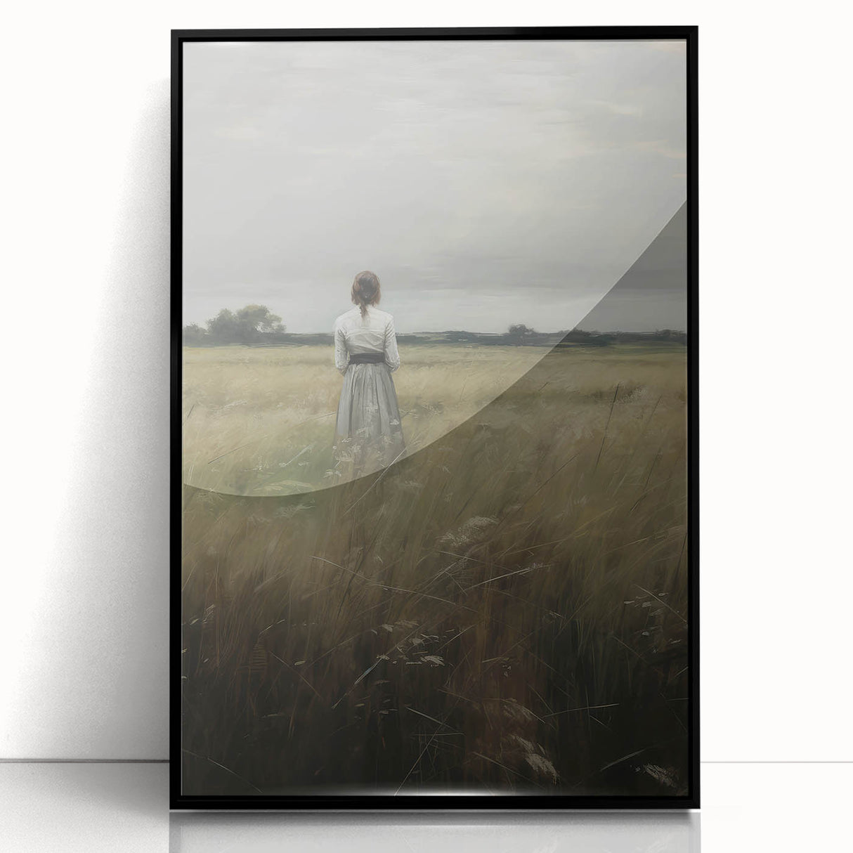 Solitary Vintage Landscape Portrait – Antique Canvas & Prints