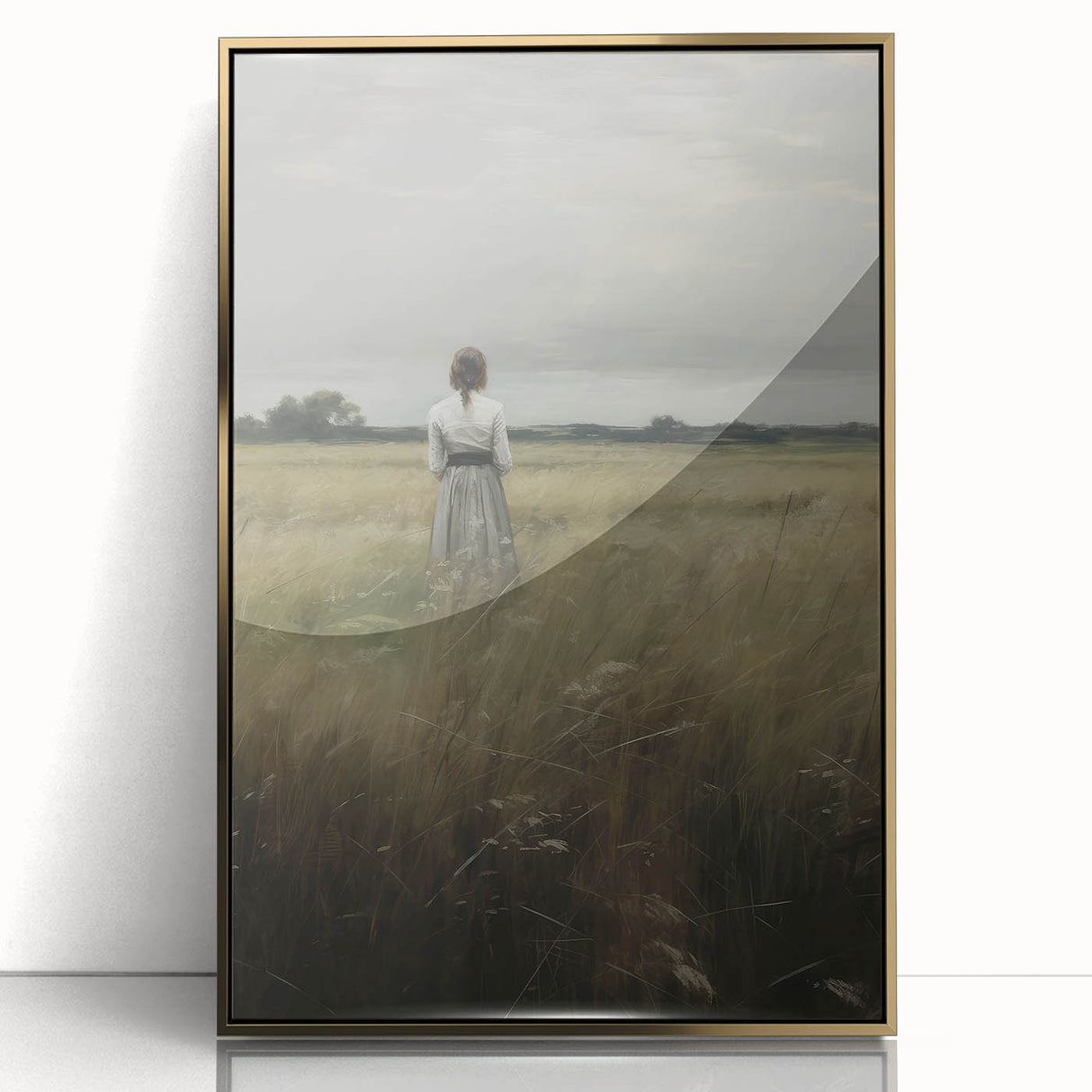 Solitary Vintage Landscape Portrait – Antique Canvas & Prints