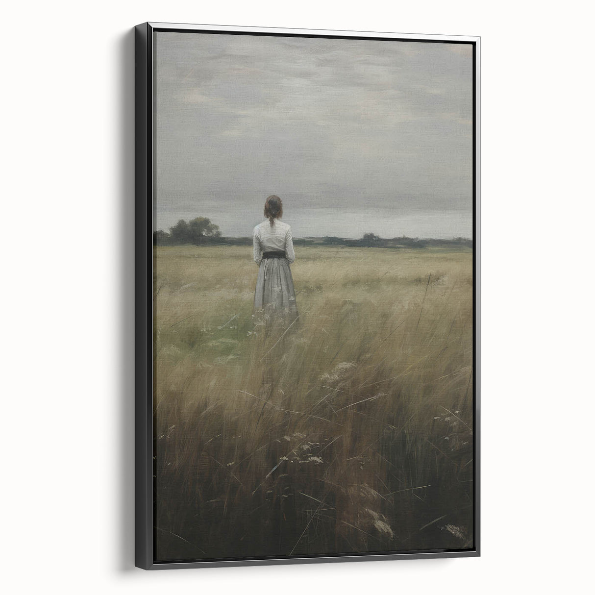 Solitary Vintage Landscape Portrait – Antique Canvas & Prints