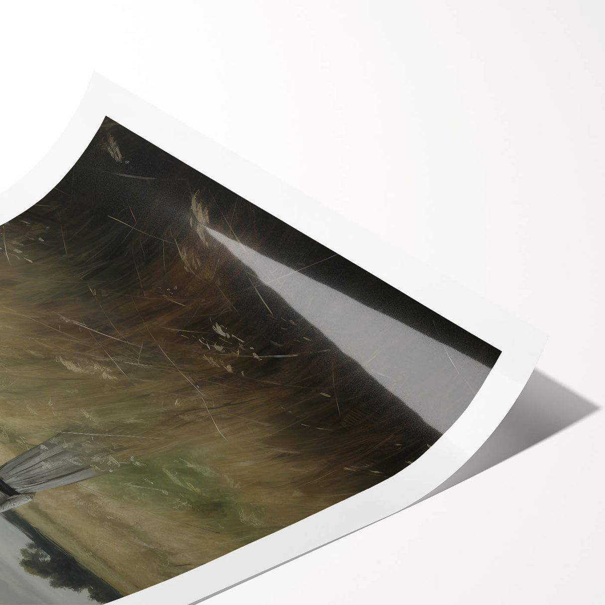 Solitary Vintage Landscape Portrait – Antique Canvas & Prints