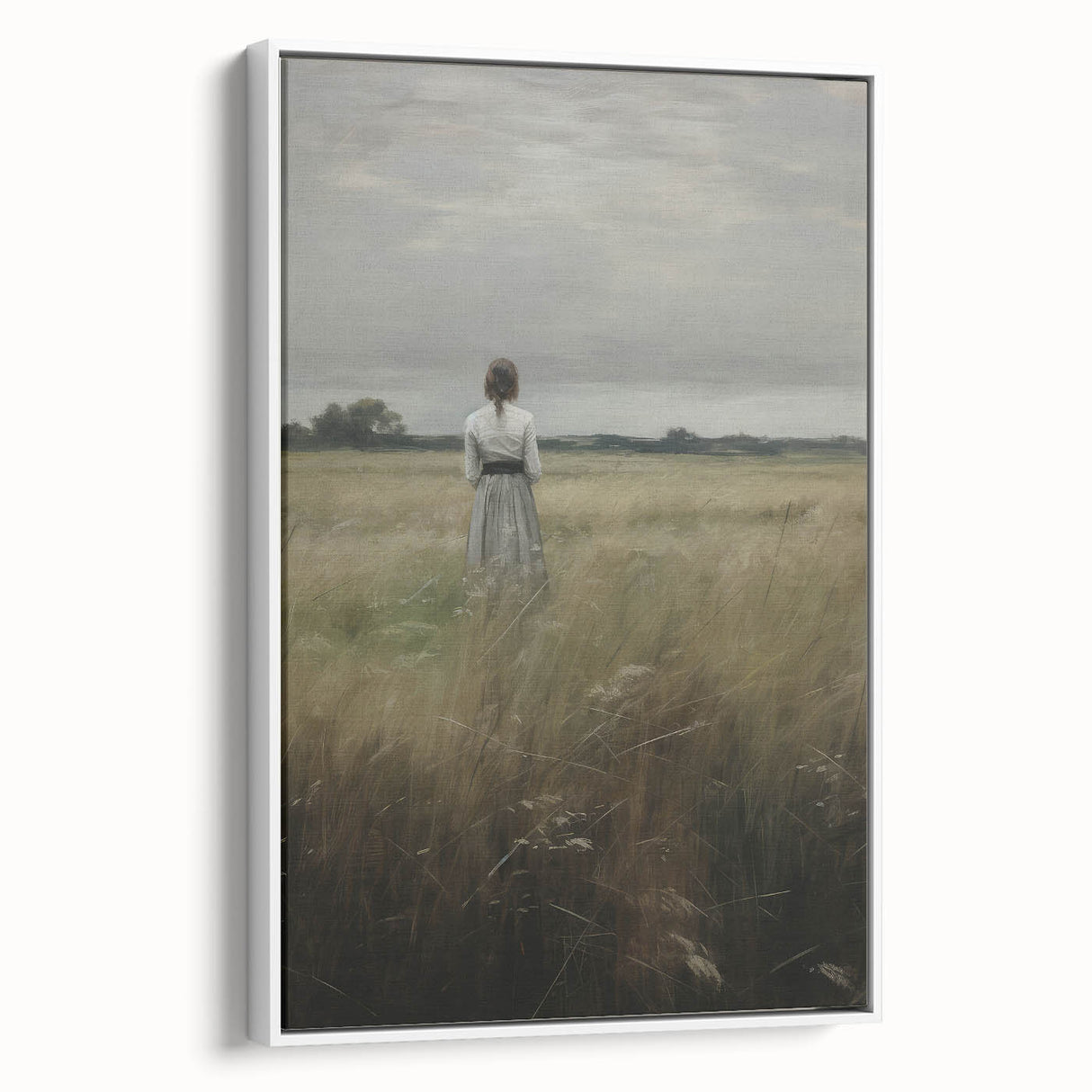 Solitary Vintage Landscape Portrait – Antique Canvas & Prints
