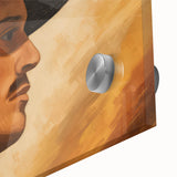 Vintage Portrait Art | Rustic Portrait of Man in Warm Tones