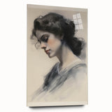 Classic Portrait Artwork – Vintage Elegant Woman Wall Art