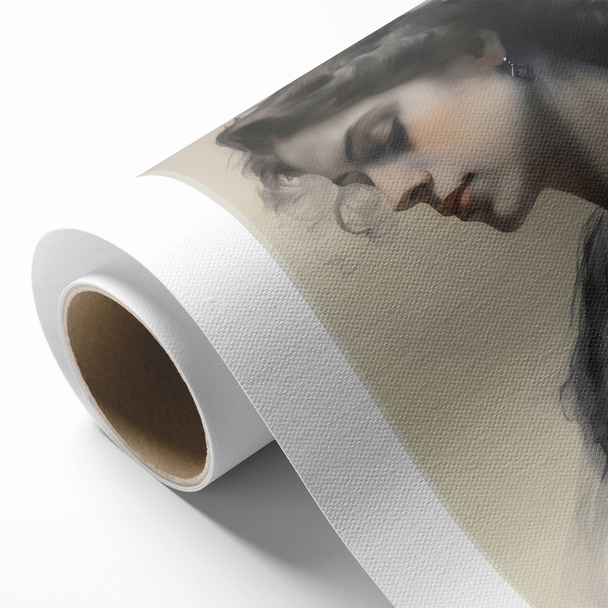 Classic Portrait Artwork – Vintage Elegant Woman Wall Art