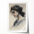 Classic Portrait Artwork – Vintage Elegant Woman Wall Art