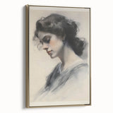 Classic Portrait Artwork – Vintage Elegant Woman Wall Art