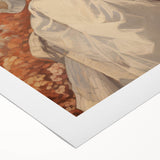 Antique Portrait Print – Elegant Lady in Autumn Scene Wall Art