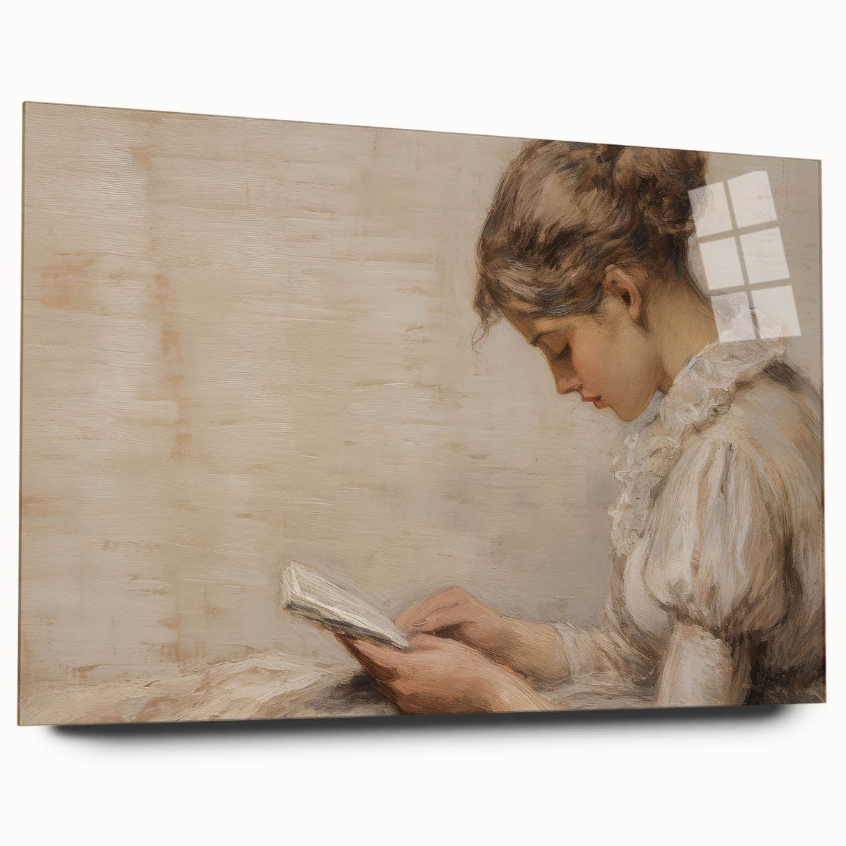 Vintage Portrait Art | Antique Portrait of Woman Reading