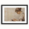 Vintage Portrait Art | Antique Portrait of Woman Reading