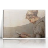Vintage Portrait Art | Antique Portrait of Woman Reading