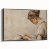Vintage Portrait Art | Antique Portrait of Woman Reading