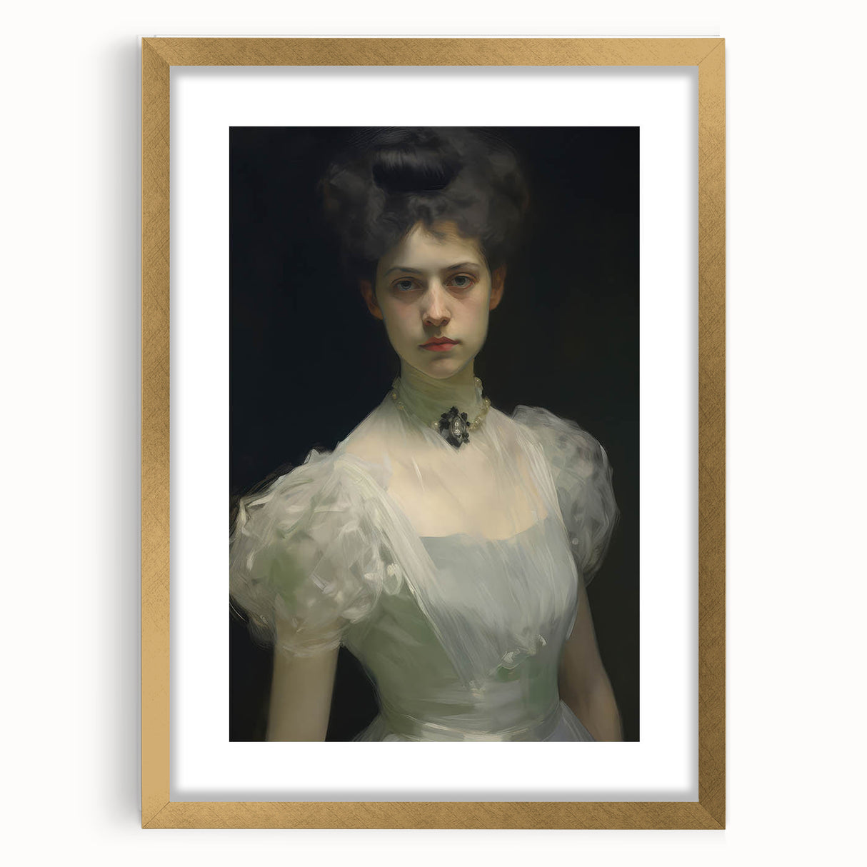 Timeless Vintage Portrait – Classic Elegant Woman Wall Art