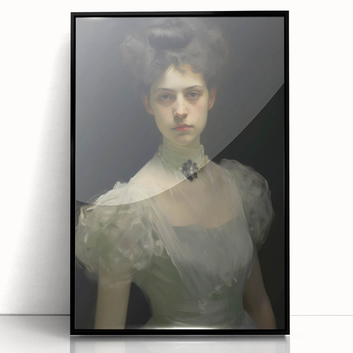 Timeless Vintage Portrait – Classic Elegant Woman Wall Art