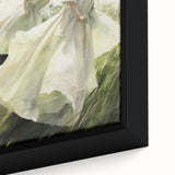 Retro Portrait Canvas – Vintage Girls in Meadow Wall Art