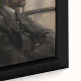 Classic Portrait Artwork – Vintage Man in Reflection Wall Art