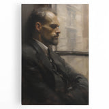 Classic Portrait Artwork – Vintage Man in Reflection Wall Art