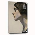 Timeless Vintage Portrait – Elegant Woman Side Profile Wall Art