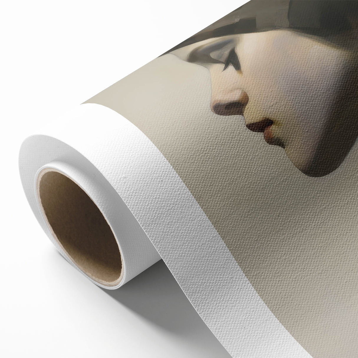 Timeless Vintage Portrait – Elegant Woman Side Profile Wall Art