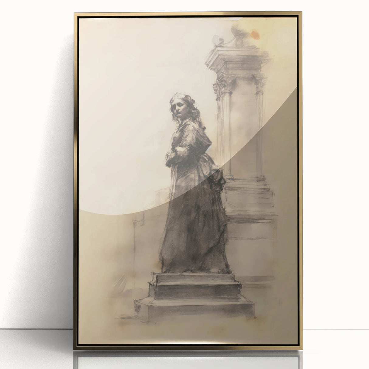 Vintage Portrait Art - Elegant Antique Portrait Prints on Canvas