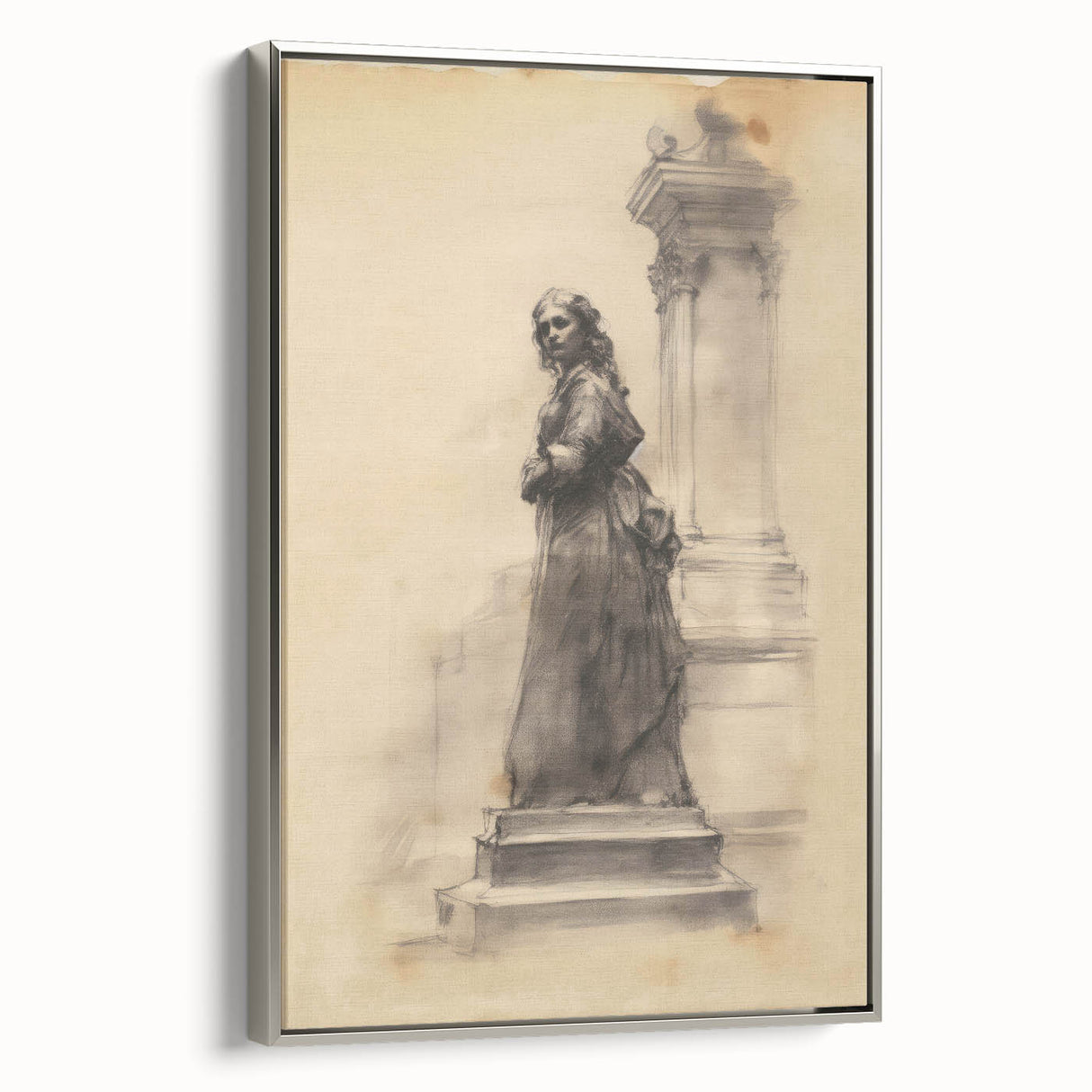 Vintage Portrait Art - Elegant Antique Portrait Prints on Canvas