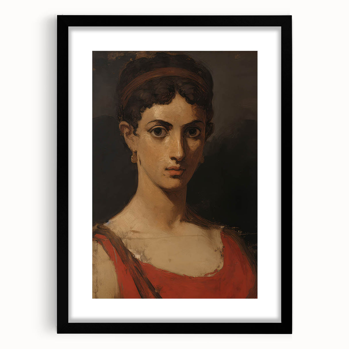 Classic Portrait Artwork - Elegant Vintage Woman Wall Art